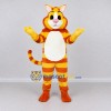 Custom Orange Yellow and White Tabby Cat Mascot Costume Adult Full Body Suit for Pet Events
