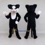 Custom Black and White Cat Mascot Costume Adult Full Body Suit for Pet Events