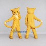 Custom Golden Yellow Cat Mascot Costume Adult Full Body Suit for Pet Events
