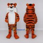 Custom Orange Black and White Tiger Mascot Costume Adult Full Body Suit for Wildlife Events