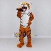 Custom Orange Black and White Roaring Tiger Mascot Costume Adult Full Body Suit for Sports Events Custom Orange Black and White Roaring Tiger Mascot Costume Adult Full Body Suit for Sports Events