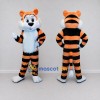 Custom Orange Black and White Tiger Mascot Costume Adult Full Body Suit for Wildlife Events Custom Orange Black and White Tiger Mascot Costume Adult Full Body Suit for Wildlife Events