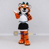 Custom Orange Black and White Tiger Cheerleader Mascot Costume Adult Full Body Suit for Sports Events Custom Orange Black and White Tiger Cheerleader Mascot Costume Adult Full Body Suit for Sports Events