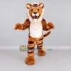 Custom Brown Black and White Tiger Mascot Costume Adult Full Body Suit for Wildlife Events