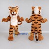 Custom Brown Black and White Tiger Mascot Costume Adult Full Body Suit for Wildlife Events