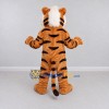 Custom Brown Black and White Tiger Mascot Costume Adult Full Body Suit for Wildlife Events