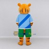 Custom Orange Blue and Green Tiger in Sportswear Mascot Costume Adult Full Body Suit for Sports Events Custom Orange Blue and Green Tiger in Sportswear Mascot Costume Adult Full Body Suit for Sports Events