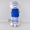 Custom White and Blue Tiger in Vest Mascot Costume Adult Full Body Suit for Sports Events Custom White and Blue Tiger in Vest Mascot Costume Adult Full Body Suit for Sports Events