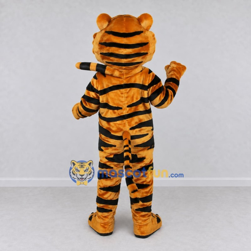 Custom Orange Black and White Tiger Mascot Costume Adult Full Body Suit for Wildlife Events Custom Orange Black and White Tiger Mascot Costume Adult Full Body Suit for Wildlife Events
