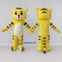 Custom Yellow Brown and Cream Tiger Mascot Costume Adult Full Body Suit for Wildlife Events