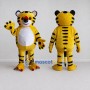 Custom Yellow Black and White Tiger Mascot Costume Adult Full Body Suit for Wildlife Events