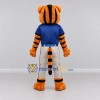 Custom Orange Blue and Gray Tiger in Baseball Uniform Mascot Costume Adult Full Body Suit for Baseball Events Custom Orange Blue and Gray Tiger in Baseball Uniform Mascot Costume Adult Full Body Suit for Baseball Events