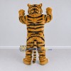 Custom Golden Brown Black and White Tiger Mascot Costume Adult Full Body Suit for Wildlife Events Custom Golden Brown Black and White Tiger Mascot Costume Adult Full Body Suit for Wildlife Events