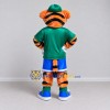 Custom Orange Green and Blue Tiger in Sportswear Mascot Costume Adult Full Body Suit for Sports Events Custom Orange Green and Blue Tiger in Sportswear Mascot Costume Adult Full Body Suit for Sports Events