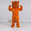 Custom Golden Brown Muscular Lion Mascot Costume Adult Full Body Suit for Sports Events Custom Golden Brown Muscular Lion Mascot Costume Adult Full Body Suit for Sports Events