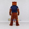 Custom Orange and Navy Blue Tiger in T-Shirt Mascot Costume Adult Full Body Suit for Sports Events Custom Orange and Navy Blue Tiger in T-Shirt Mascot Costume Adult Full Body Suit for Sports Events