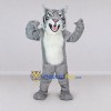 Custom Gray Black and White Roaring Tiger Mascot Costume Adult Full Body Suit for Wildlife Events