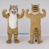 Custom Tan Black and White Roaring Tiger Mascot Costume Adult Full Body Suit for Wildlife Events Custom Tan Black and White Roaring Tiger Mascot Costume Adult Full Body Suit for Wildlife Events