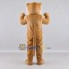 Custom Tan and White Roaring Big Cat Mascot Costume Adult Full Body Suit for Wildlife Events