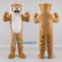 Custom Tan and White Roaring Big Cat Mascot Costume Adult Full Body Suit for Wildlife Events