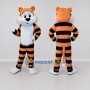 Custom Orange Black and White Tiger Mascot Costume Adult Full Body Suit for Wildlife Events