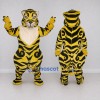 Custom Yellow Black and Cream Tiger Mascot Costume Adult Full Body Suit for Wildlife Events Custom Yellow Black and Cream Tiger Mascot Costume Adult Full Body Suit for Wildlife Events