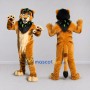 Custom Golden Brown and Black Lion Mascot Costume Adult Full Body Suit for Wildlife Events