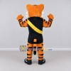 Custom Orange Black and Yellow Tiger in Sportswear Mascot Costume Adult Full Body Suit for Sports Events Custom Orange Black and Yellow Tiger in Sportswear Mascot Costume Adult Full Body Suit for Sports Events