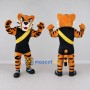 Custom Orange Black and Yellow Tiger in Sportswear Mascot Costume Adult Full Body Suit for Sports Events