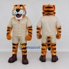 Custom Orange and Khaki Tiger in Safari Outfit Mascot Costume Adult Full Body Suit for Zoo Events Custom Orange and Khaki Tiger in Safari Outfit Mascot Costume Adult Full Body Suit for Zoo Events