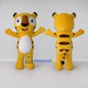 Custom Yellow Brown and White Tiger Mascot Costume Adult Full Body Suit for Wildlife Events