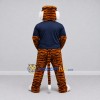 Custom Orange and Navy Blue Tiger in T-Shirt Mascot Costume Adult Full Body Suit for Sports Events Custom Orange and Navy Blue Tiger in T-Shirt Mascot Costume Adult Full Body Suit for Sports Events