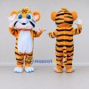Custom Orange Black and White Tiger Mascot Costume Adult Full Body Suit for Wildlife Events Custom Orange Black and White Tiger Mascot Costume Adult Full Body Suit for Wildlife Events