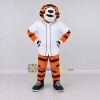 Custom Orange Black and White Tiger in Baseball Jersey Mascot Costume Adult Full Body Suit for Baseball Events Custom Orange Black and White Tiger in Baseball Jersey Mascot Costume Adult Full Body Suit for Baseball Events