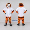 Custom Orange Black and White Tiger in Baseball Jersey Mascot Costume Adult Full Body Suit for Baseball Events Custom Orange Black and White Tiger in Baseball Jersey Mascot Costume Adult Full Body Suit for Baseball Events