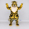 Custom Yellow Black and Cream Tiger Mascot Costume Adult Full Body Suit for Wildlife Events Custom Yellow Black and Cream Tiger Mascot Costume Adult Full Body Suit for Wildlife Events