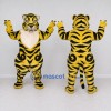 Custom Yellow Black and Cream Tiger Mascot Costume Adult Full Body Suit for Wildlife Events Custom Yellow Black and Cream Tiger Mascot Costume Adult Full Body Suit for Wildlife Events