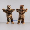 Custom Brown and Black Tiger Mascot Costume Adult Full Body Suit for Wildlife Events Custom Brown and Black Tiger Mascot Costume Adult Full Body Suit for Wildlife Events