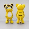 Custom Yellow Brown and White Tiger Mascot Costume Adult Full Body Suit for Children's Parties