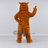Custom Brown Black and White Tiger Mascot Costume Adult Full Body Suit for Wildlife Events Custom Brown Black and White Tiger Mascot Costume Adult Full Body Suit for Wildlife Events