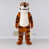 Custom Brown Black and White Tiger Mascot Costume Adult Full Body Suit for Wildlife Events