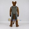 Custom Brown and Dark Green Tiger in Sportswear Mascot Costume Adult Full Body Suit for Sports Events Custom Brown and Dark Green Tiger in Sportswear Mascot Costume Adult Full Body Suit for Sports Events