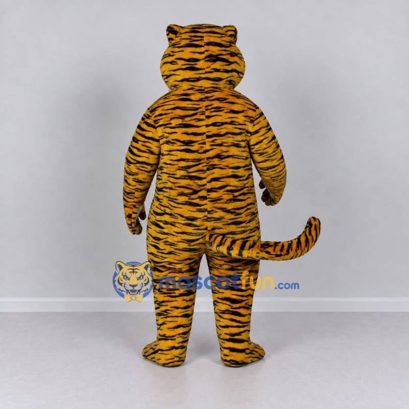 Custom Yellow Black and White Tiger Mascot Costume Adult Full Body Suit for Wildlife Events Custom Yellow Black and White Tiger Mascot Costume Adult Full Body Suit for Wildlife Events