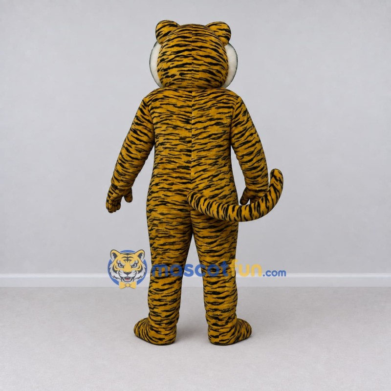 Custom Yellow Black and White Tiger Mascot Costume Adult Full Body Suit for Wildlife Events Custom Yellow Black and White Tiger Mascot Costume Adult Full Body Suit for Wildlife Events