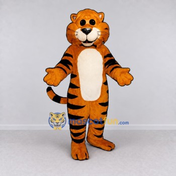 Custom Orange Black and Cream Tiger Mascot Costume Adult Full Body Suit for Wildlife Events Custom Orange Black and Cream Tiger Mascot Costume Adult Full Body Suit for Wildlife Events