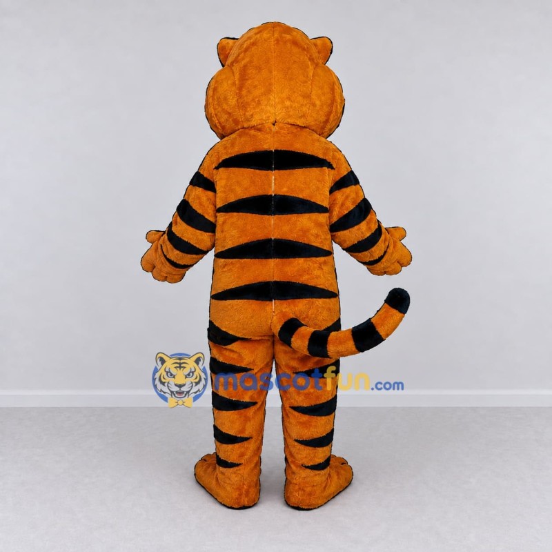 Custom Orange Black and Cream Tiger Mascot Costume Adult Full Body Suit for Wildlife Events Custom Orange Black and Cream Tiger Mascot Costume Adult Full Body Suit for Wildlife Events