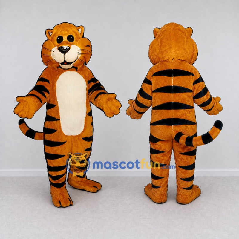 Custom Orange Black and Cream Tiger Mascot Costume Adult Full Body Suit for Wildlife Events Custom Orange Black and Cream Tiger Mascot Costume Adult Full Body Suit for Wildlife Events