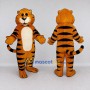 Custom Orange Black and Cream Tiger Mascot Costume Adult Full Body Suit for Wildlife Events