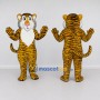 Custom Yellow Black and White Tiger Mascot Costume Adult Full Body Suit for Wildlife Events