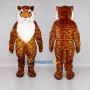 Custom Orange Black and White Tiger Mascot Costume Adult Full Body Suit for Wildlife Events